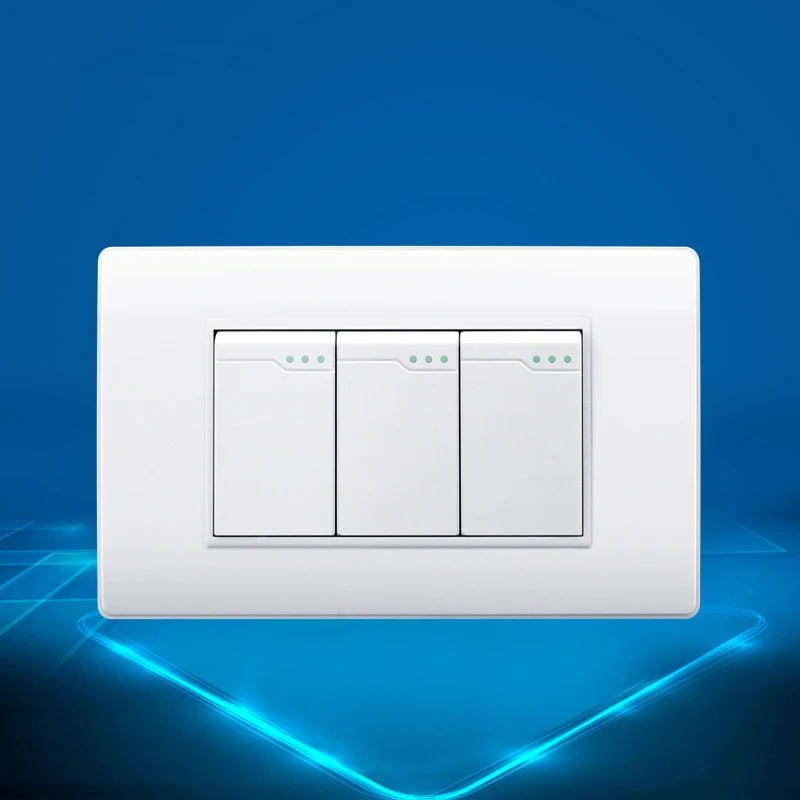 Трехпозиционный кнопочный светильник настенная панель переключателя клавишный