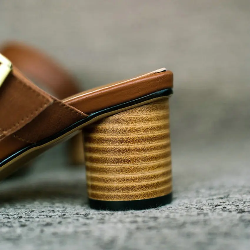 QUTAA/2020 г. Новая летняя комфортная женская обувь из овчины с квадратным открытым