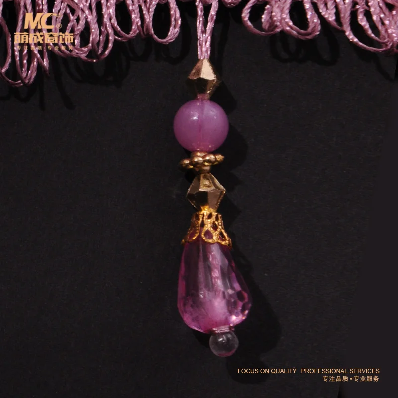 [Meng] D into large droplets / lace curtains crystal beads pendant curtain accessories wholesale 12 m | Тематическая одежда и