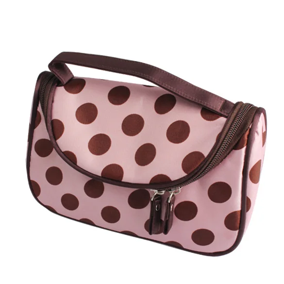 Новое поступление косметичка в горошек Женская несессер дорожная
