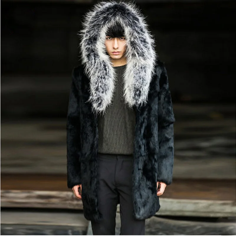 Европейская и американская специальная цена Мужская модная шуба из