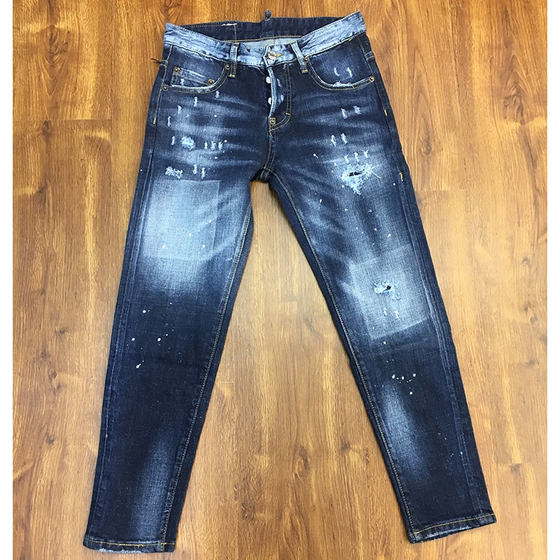 Женские джинсы в стиле пэчворк длинные брюки-карандаш со средней посадкой и