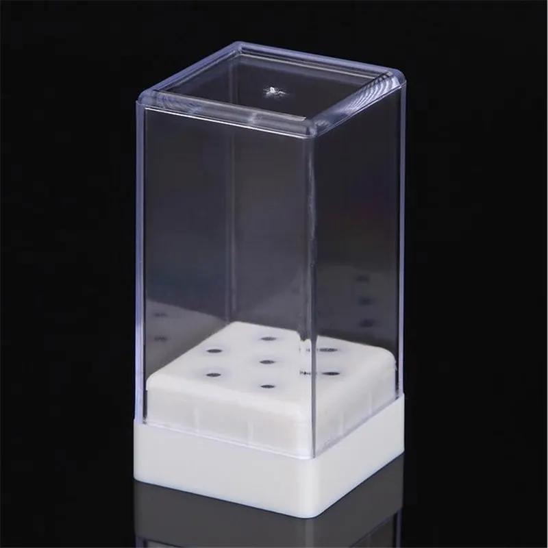 1 комплект 7 отверстий сверло для ногтей контейнер ящик хранения маникюр