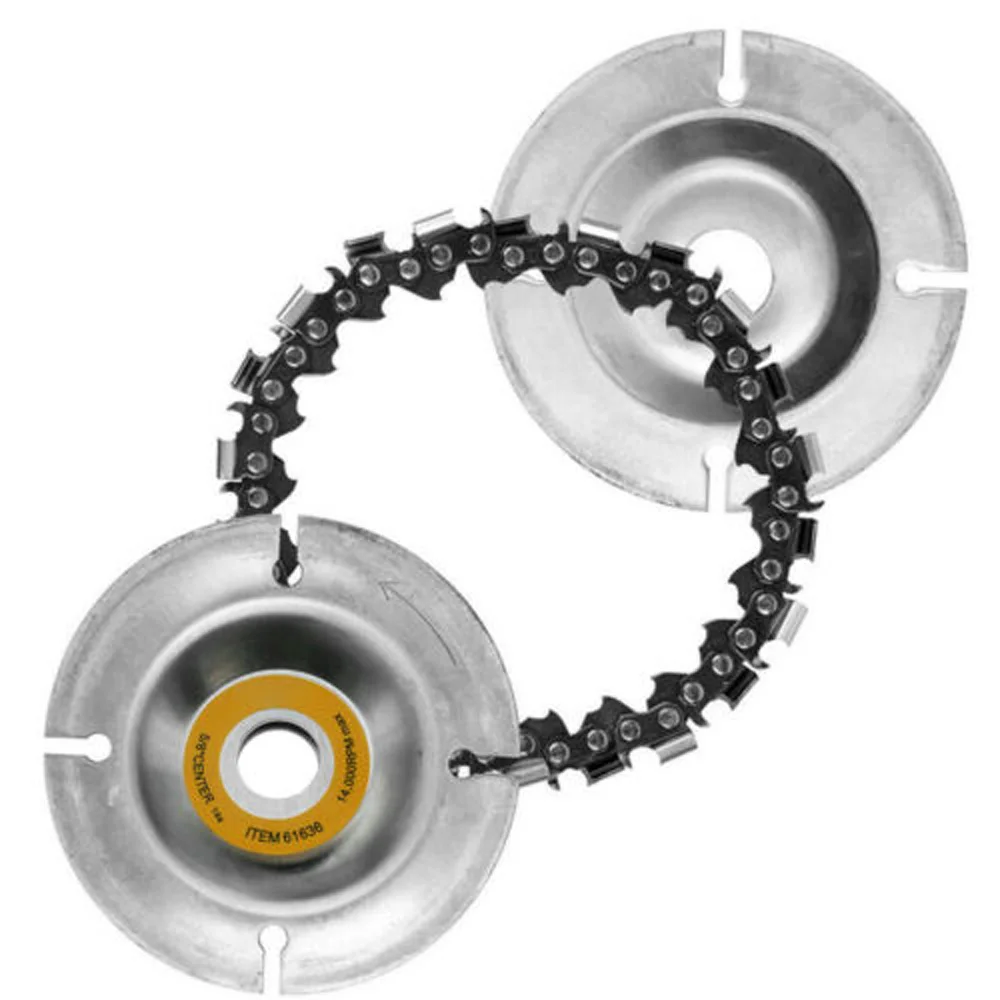 4 Inch 22Tooth Grinder Disc Round Chain Saw Disc Cut Carving Abrasive Wheel Woodcarver For Angle Grinder Sculpting Tool