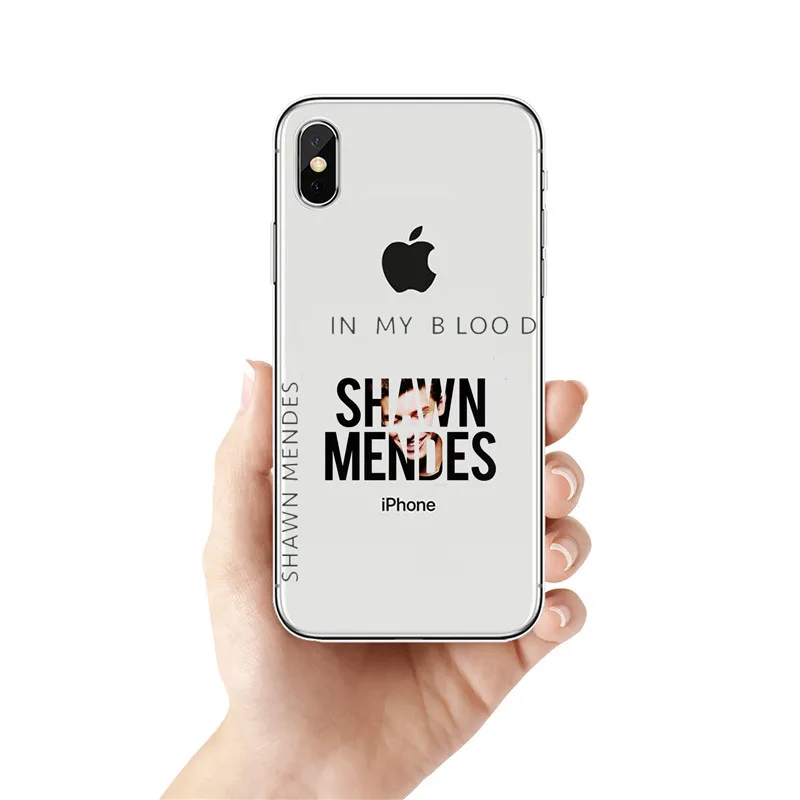 TPU Шон Мендес в моей крови Молодежные caso de телефоны para o iphone X XR XS Max 8 7 6S плюс 5S Чехлы de телефоны Borda Fundas Coque - Цвет: TPU