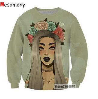 Мезо Для мужчин Y Аниме Толстовка женщин с длинным рукавом Верхняя одежда уличная