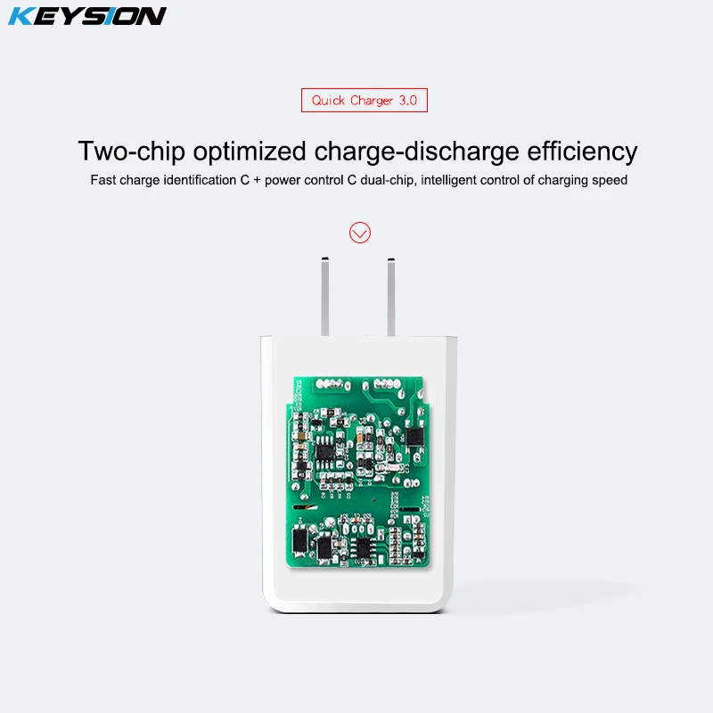 KEYSION Быстрый Зарядное устройство QC 3 0 быстрой зарядки с usb портом для путешествий