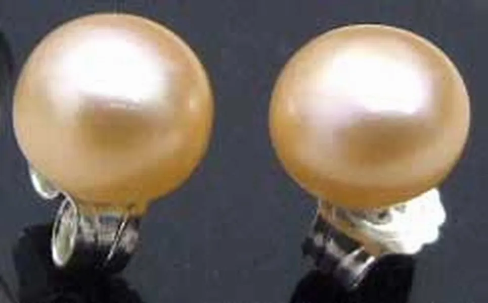 Серьги с пресноводной жемчужиной 7-8 мм из серебра 925 пробы натуральный розовый