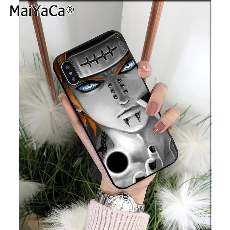 Силиконовый чехол MaiYaCa Naruto pain из ТПУ для Apple iPhone 8 7 6 6S Plus X XS MAX 5 5S SE XR|Чехлы-накладки|