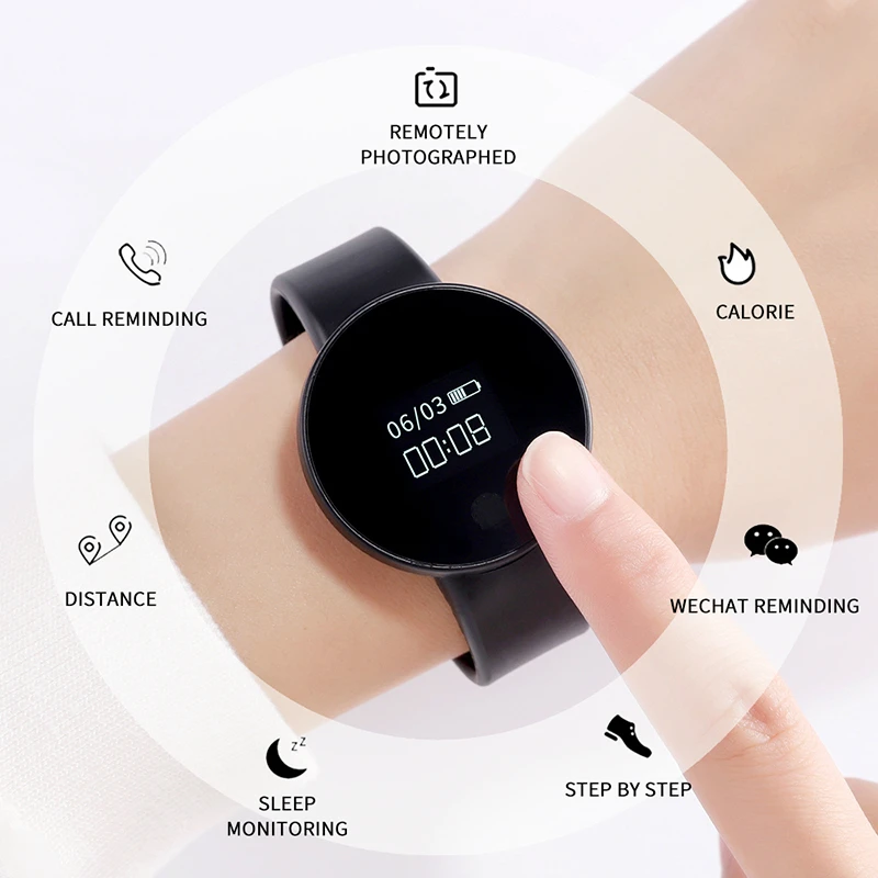 Смарт часы с пульсометром водонепроницаемые Bluetooth для мужчин и женщин фитнес