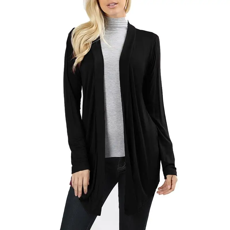 Early Autumn Long Sleeve Slim Women Coat Simple Female Casual Solid Color Streetwear Fashion All-Match Ladies WS9382Z | Женская одежда