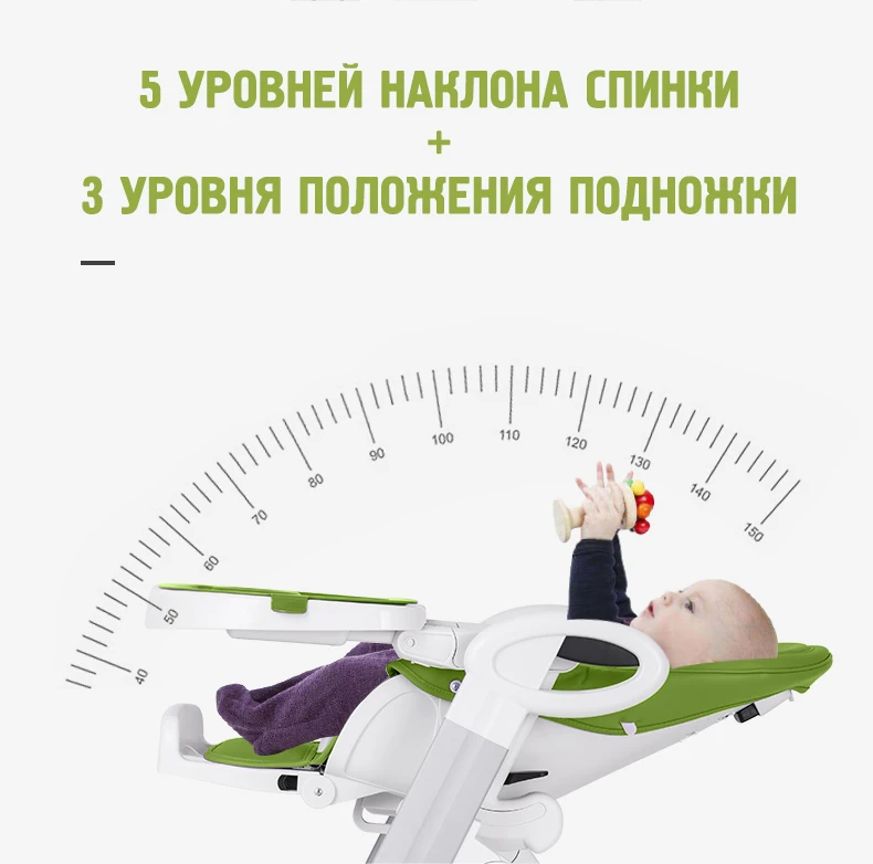 Luxmom Складной стул для кормления детей стул-трансформер эко-кожи Отправить бесплатно