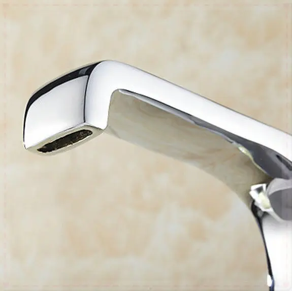 Deck Mounted Chrome Single Handle Wide Spray Bathroom Basin Sink Mixer Tap Vessel Faucet C82010 touch faucet washing machine |