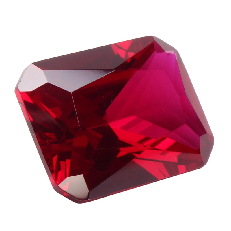 Модный 18.52CT кроваво-красный рубин 13x18 мм изумрудная огранка AAAA+ неоправленный полудрагоценный камень, изготавливаемый по методу "сделай сам" ювелирных изделий Свадебный декор декоративные ремесла