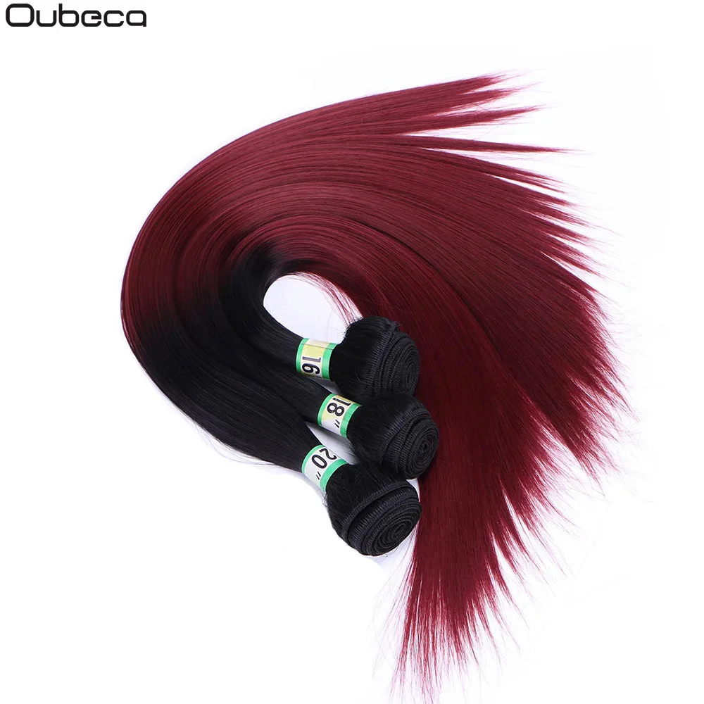 Oubeca 16 &quot18" 20 "синтетическое волокно прядь волос с покраской Омбре | Синтетическое плетение -32973003679
