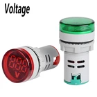 Измеритель напряжения, светодиодный, 22 мм, 60-500 в