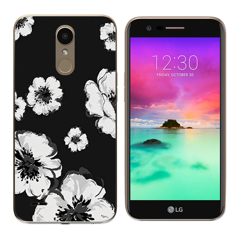 2017 чехол для LG K10 Мягкий силикон с принтом &quotволны&quot LV5/K10 X400 M250 M250N чехлы
