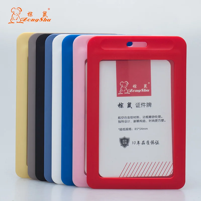 Конфетно красные держатели для удостоверения личности офисная Унисекс Крышка