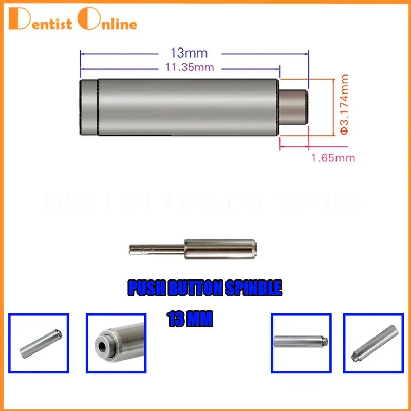3 шт. шпиндель для ремонта ротор наконечника 13 мм|dental spindle|dental handpiecedental handpiece repair |