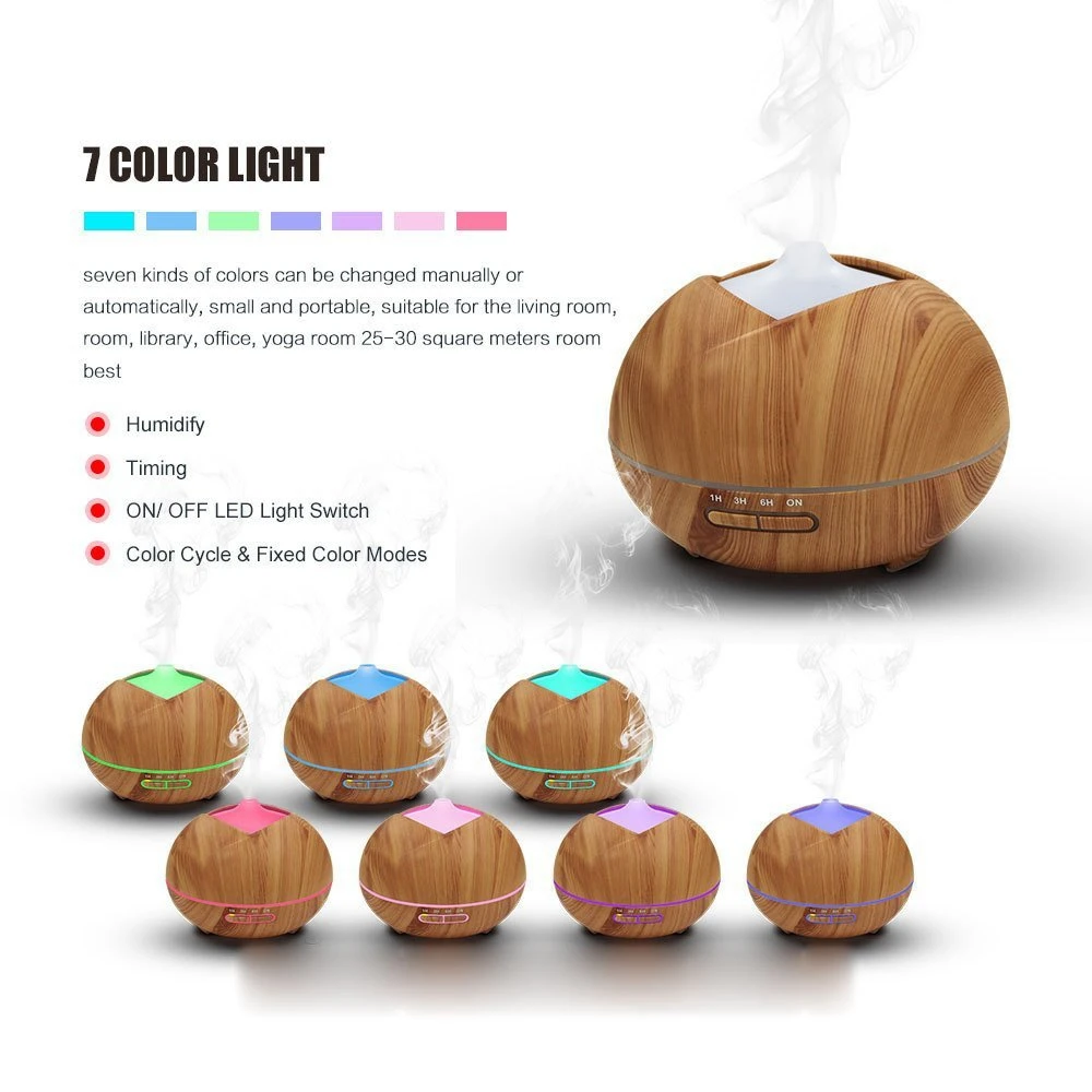 Арома-диффузор с древесным зерном холодный туман увлажнитель ультразвуковой