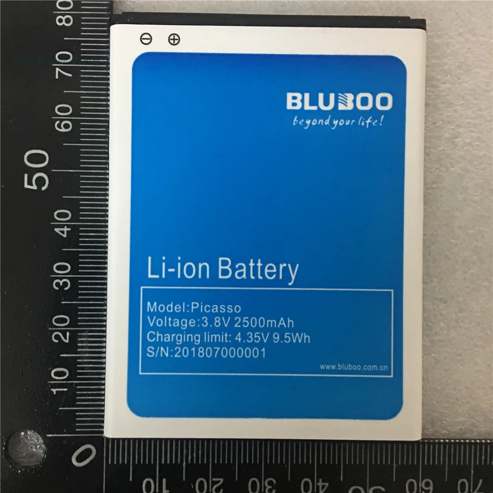 100% Оригинальный протестированный аккумулятор 2500 мАч для Bluboo Picasso 3G 4G 5 0 дюйма Li on аккумуляторы мобильных