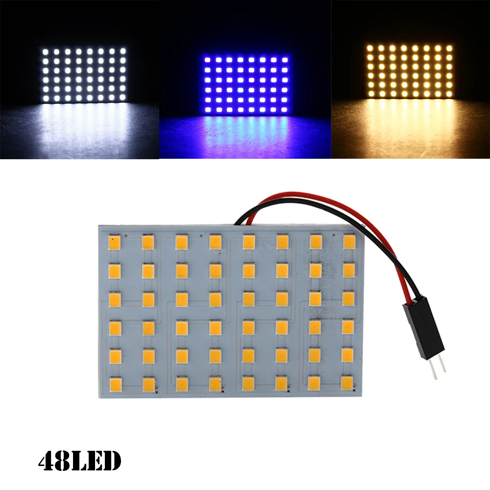 1 комплект 48 SMD Светодиодная панель белого/синего/теплого белого цвета для