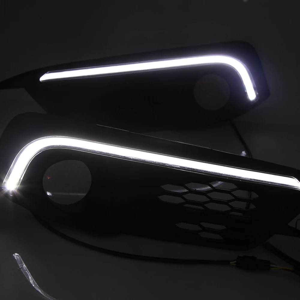 NOVSIGHT Автомобильные светодиодные DRL дневные ходовые огни Противотуманные фары