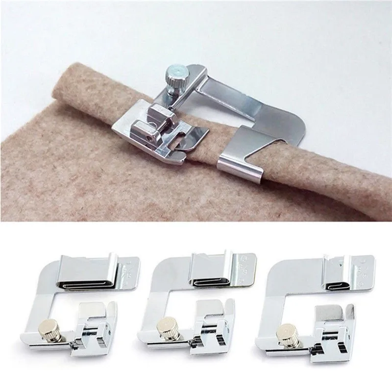 

1PC Hot Sale Domestic Sewing Machine Foot Presser Rolled Hem Feet Set for Brother Singer Sewing Accessories