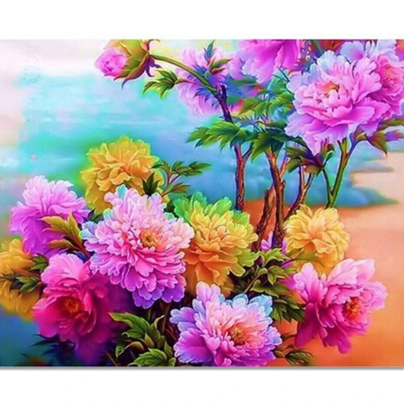Алмазная 5D картина цветок полноразмерная/круглая вышивка крестиком мозаика с