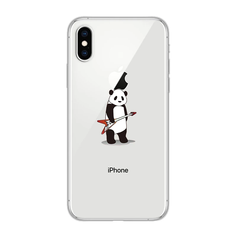 ciciber Phone Cases for iPhone 11 Pro Max 8 7 6 6s Plus SE 5s Soft TPU Cover X Xs XR XS Case Panda Coque Fundas |