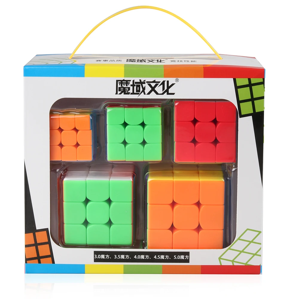 D-FantiX Moyu Cubing класс магический куб набор мини 3x3 скоростной куб с брелоками подарочная коробка