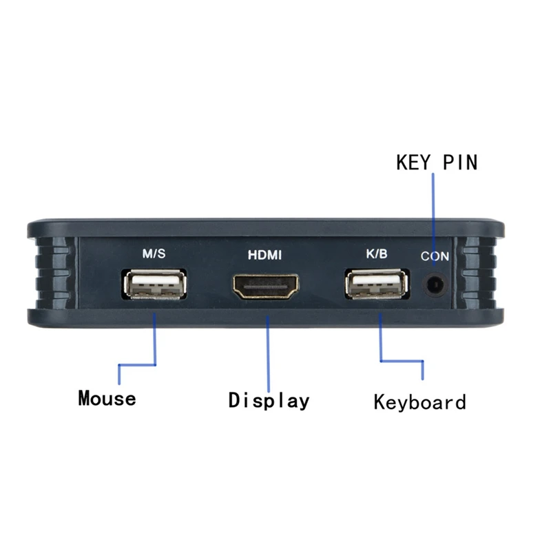 С 2 портами HDMI KVM переключатель с кабелем расширение до 50 метров EL-21UHC переключатель Встроенный кабель с разрешением 4K поддерживает различные USB устройство
