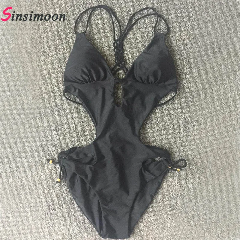 Новинка 2019 Цельный купальник сплошной вязаный крючком сексуальная цельная