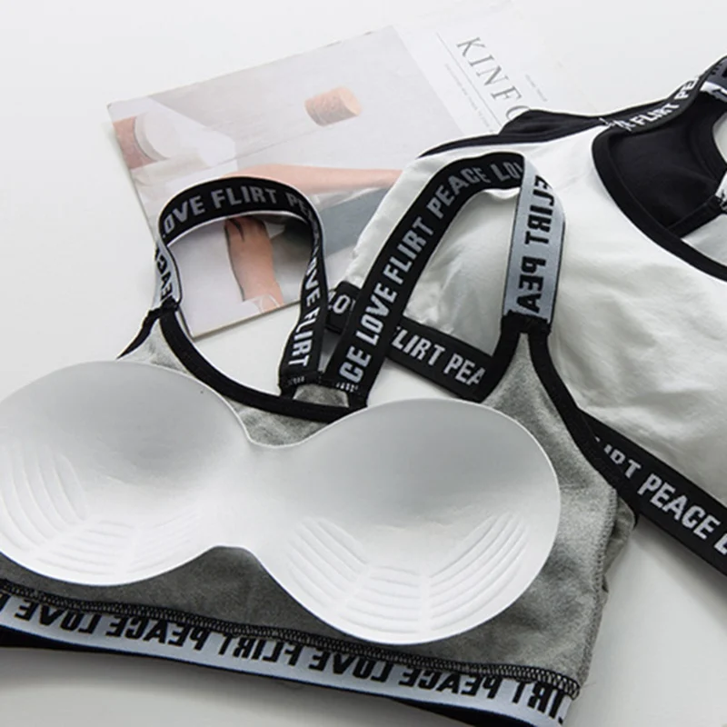 Модный сексуальный женский укороченный Мягкий бюстгальтер майка для фитнеса