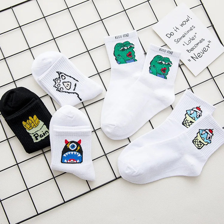 Модные милые короткие женские Носки с рисунком героев мультфильмов|socks female|short socks