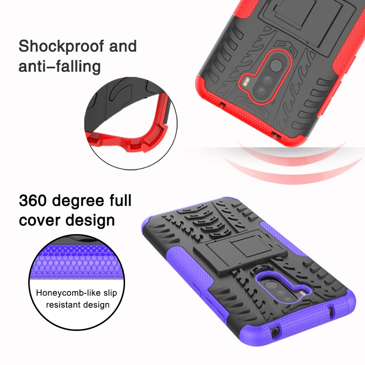 Armor Shells For Pocophone F1 Global Version TPU Hard PC Back Case Heavy Duty Cover POCO Full-body Protective Smartphone |
