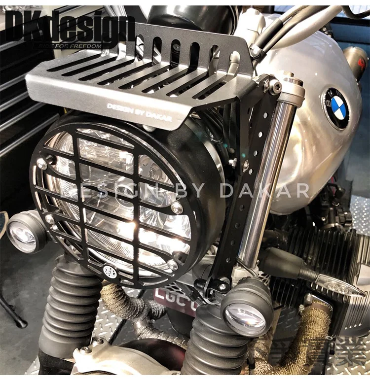 DKdesign черная анодная окислительная Защитная крышка для головы мотоцикла BMW R NineT