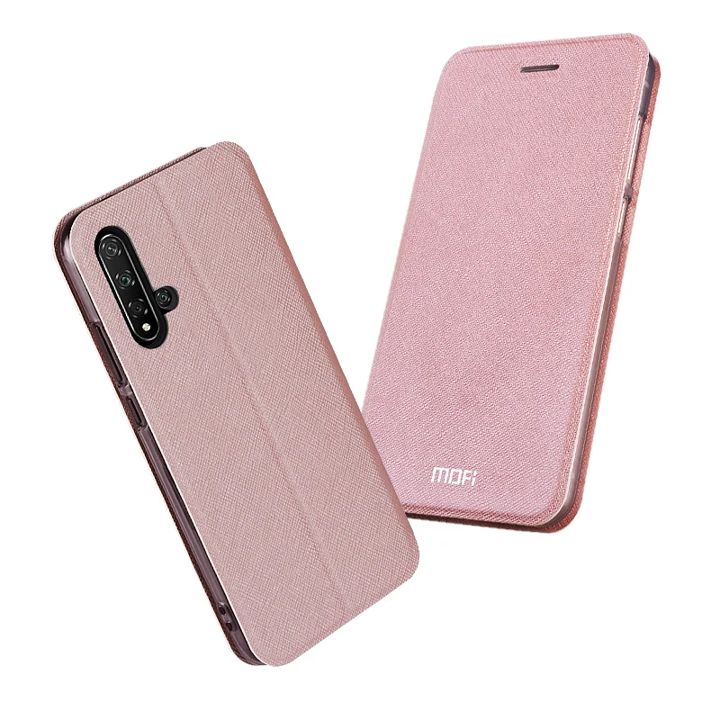 Тонкий флип чехол Mofi для Huawei Nova 2 Plus 2S 3 3i 3e 4 4e 5 5Z 5i Pro 5T 6 7 SE из искусственной кожи +