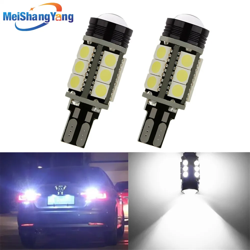 2 шт. W16W LED Canbus T15 светодиодные лампы обратного света 921 912 5050 SMD COB Автомобильная