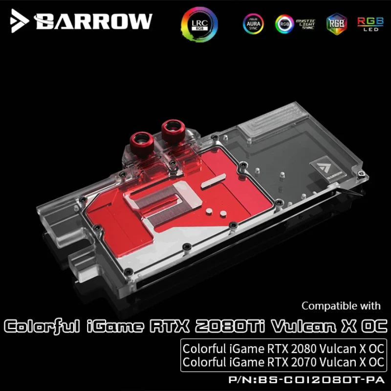 Barrow BS COI2080T PA полноэкранная графическая карта блоки водяного охлаждения для