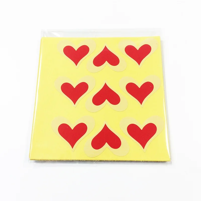 90 шт./лот Kawaii Stikers красные романтические в форме сердца крафт бумага наклейка с