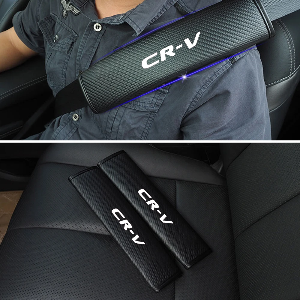 Для Honda CR-V CRV автомобильный ремень безопасности комфорт колодки Ремень безопасности чехлы подушки Съемный и моющийся ремень безопасности наплечный 2 шт