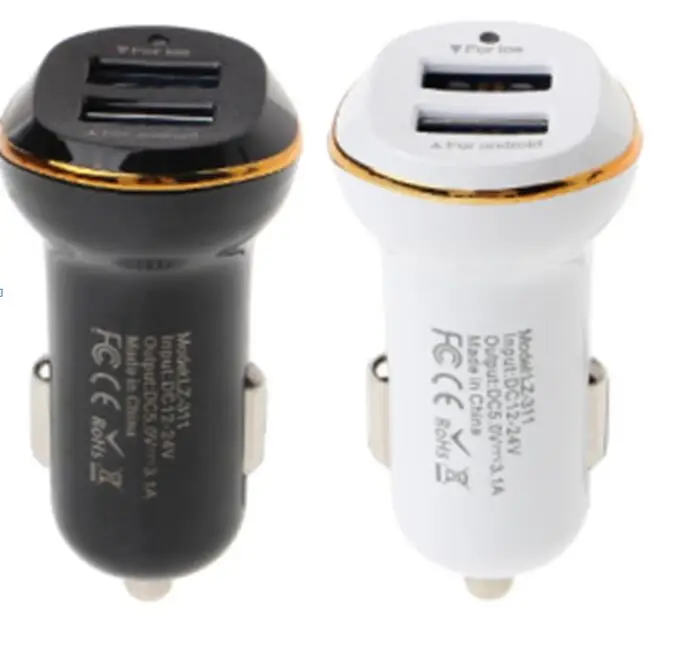 Автомобильное зарядное устройство hopeboth с двумя USB портами 2USB 2A адаптер для