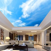 blue sky white clouds ceiling mural wall cloth custom photo wall paper 3d living room bedroom ceiling wallpaper wall covering