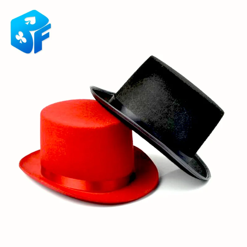 Один предмет (красный или черный) символ джазовой шляпы волшебника без мерцающей