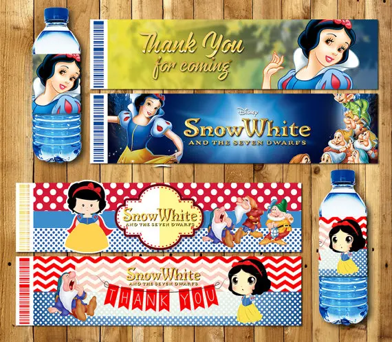 Чехлы накладки &quotПринцесса&quot &quotБелоснежка&quot &quotбутылка воды этикетки обертки