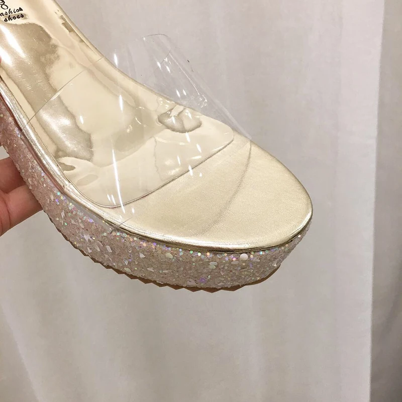 Дамы ShoesAnd сандалии Женщины Клин Тапочки Розовые шлепанцы Повседневное туфли на