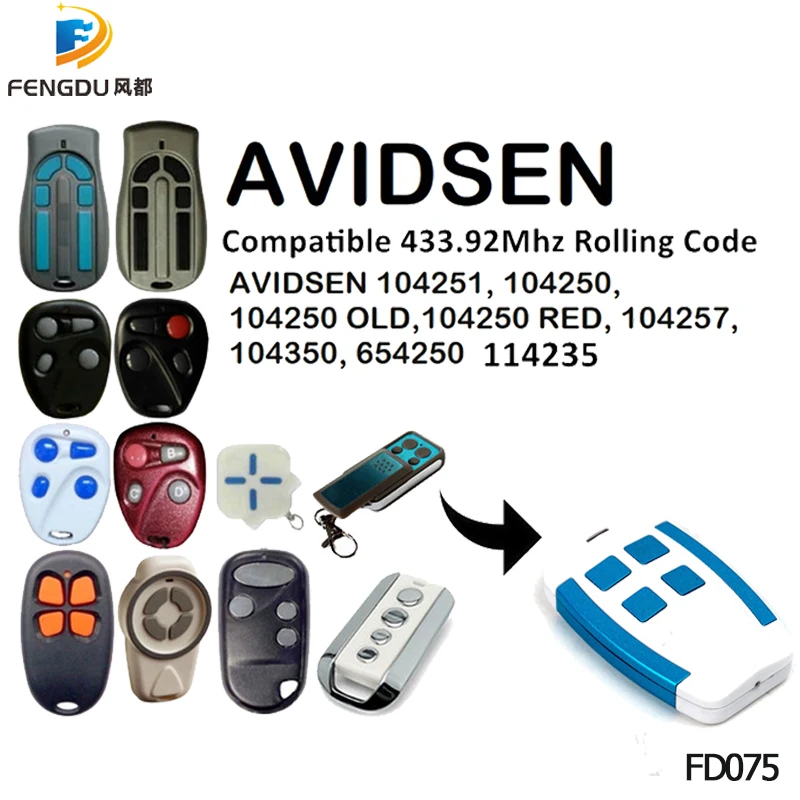 AVIDSEN 104250 старое красное 104251 104257 пульт дистанционного управления универсальные