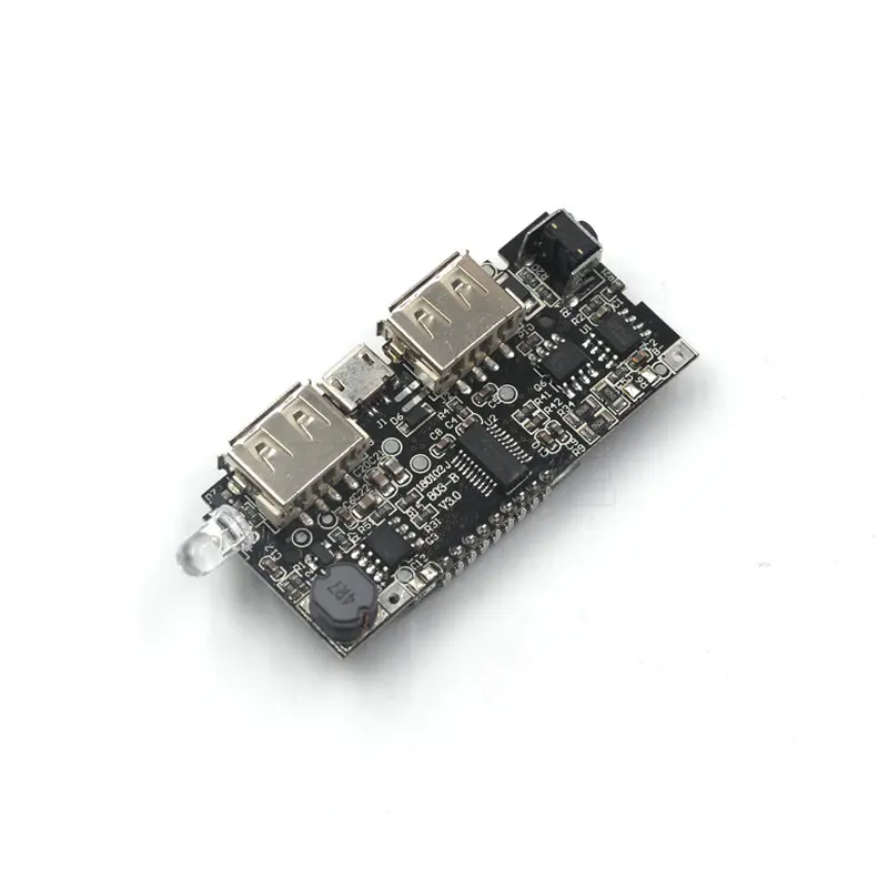 18650 Двойной Micro USB 3 7 в до 5 В 2A повышающий Мобильный Внешний аккумулятор DIY зарядное