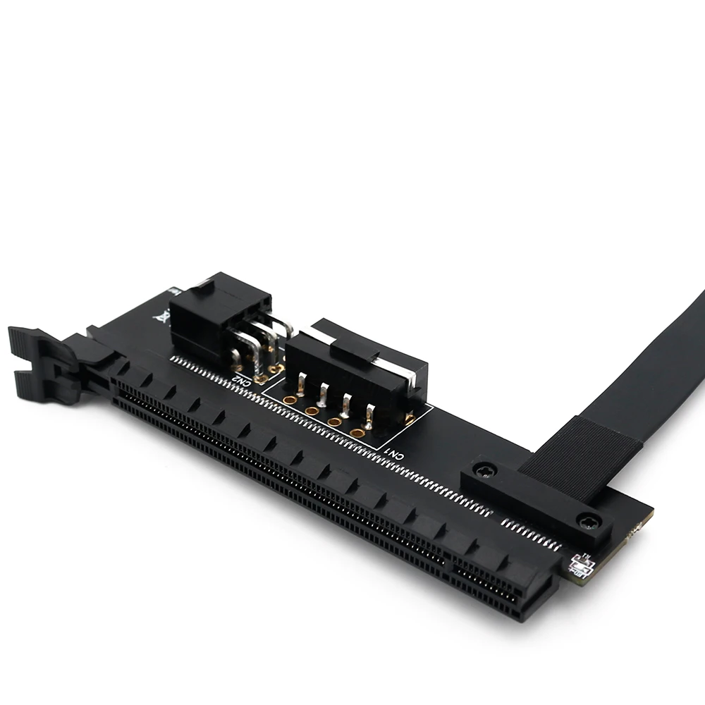 PCI E 1X 16X гибкий удлинитель Express 1 до 16 X адаптер Райзер с 4 контактным ATX 6 разъемом